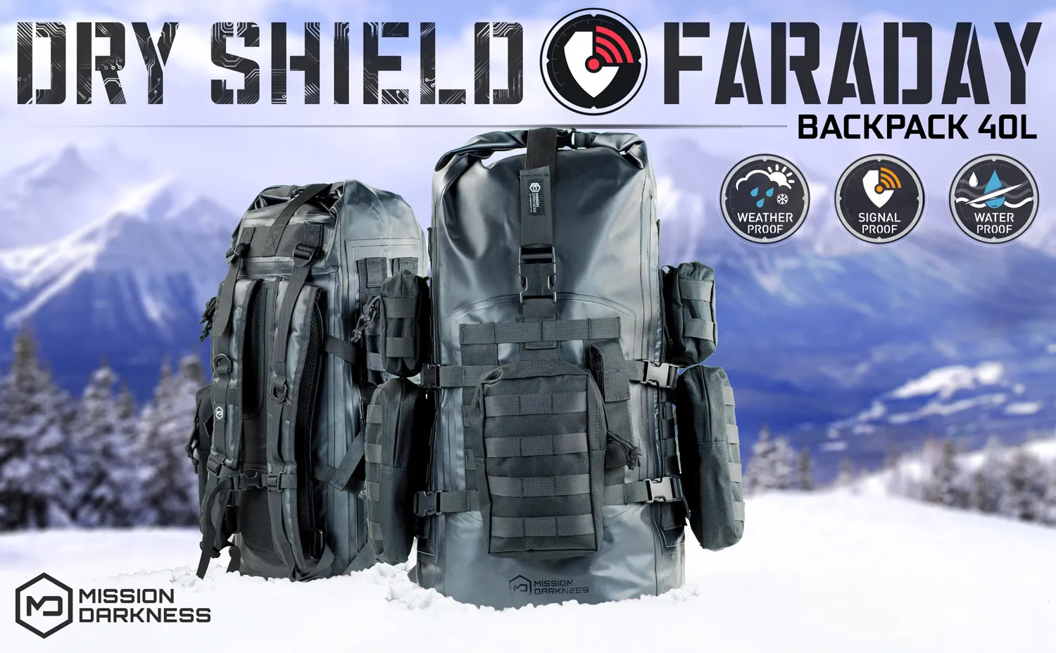 Mission Darkness™ Dry Shield Faraday Tote 15L – MOS Equipment