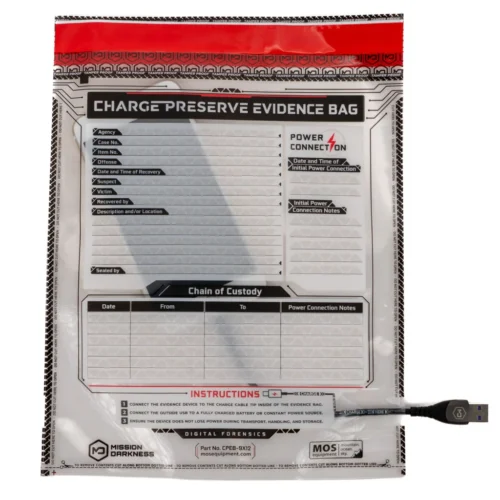 Charge Preserve Evidence Bag